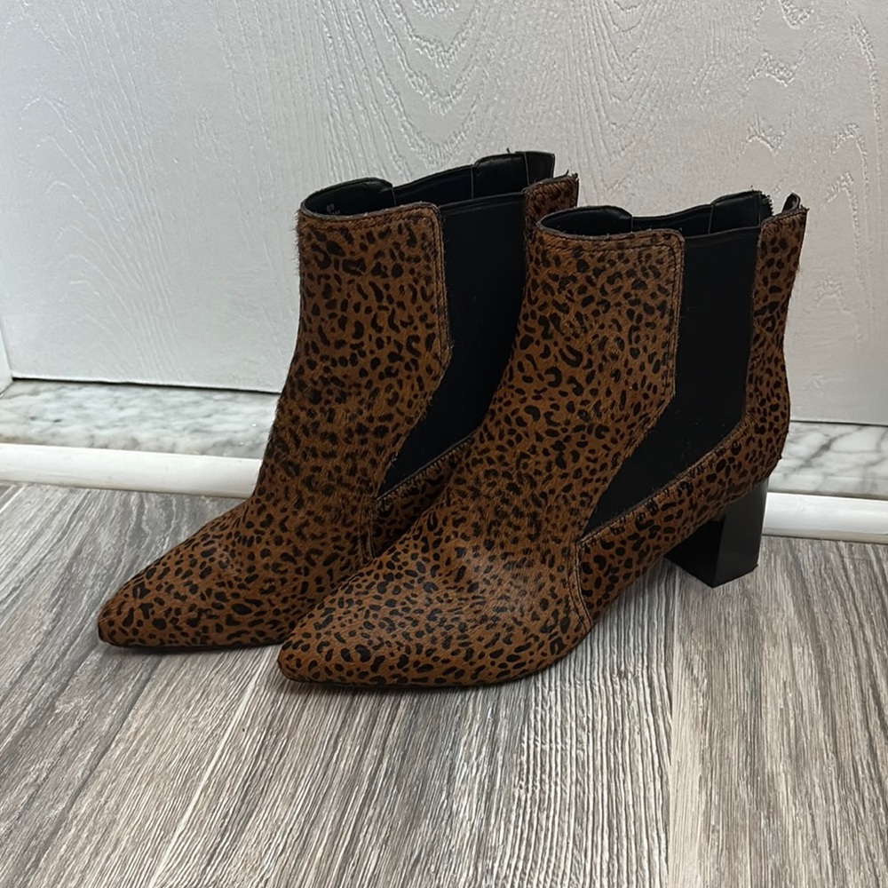 Cole Haan Leopard Print Ankle Boots